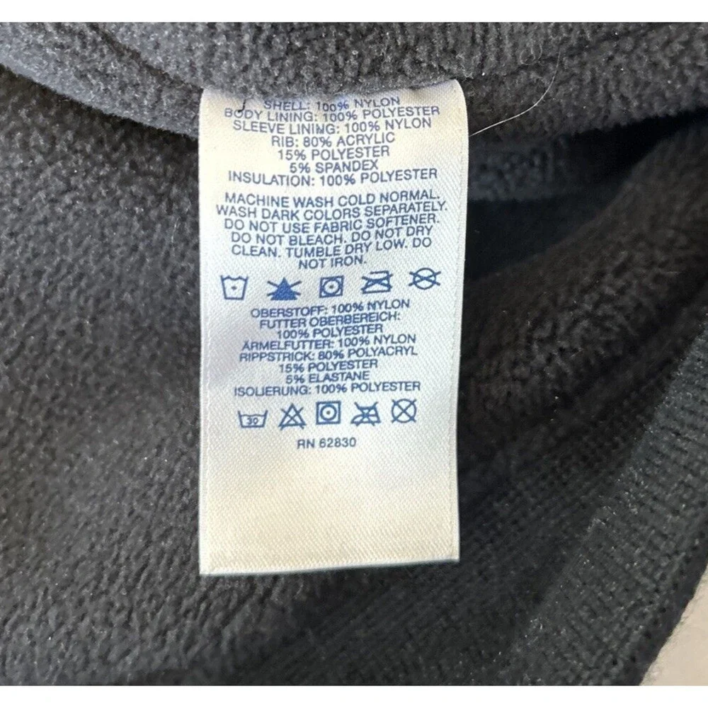 Lands' End Men's Squall Windproof Fleece Lined Zip Jacket XXL 50-52 Navy Blue